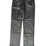 Lady Fashion Vintage Gun Metal Spanish Lamb Skin Napa Pants Size Small Photo 0