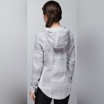 Lululemon Post Sweat Pullover in Righteous Stripe Silver Spoon / Heathered Light Grey Photo 1