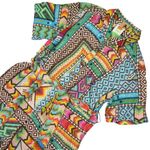 Farm Rio NWT Banana Scarves Jumpsuit Tropical Print Soft Fluid Belted 1-Piece M Photo 5