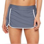 Free Country  skort size XL /16  sport swim button gray white stretch Photo 0