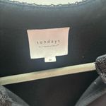 Sundays Anthropologie Black Ruffle Balloon Sleeve Dress Photo 4