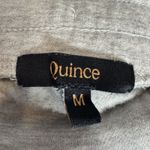 Quince  SuperSoft Fleece Wide Leg Pant Size M Gray Crop Lounge Comfy Athleisure Photo 6