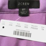 J.Crew NWT Tall Pleated Midi in Wisteria Purple Satin A-line Skirt 8T $98 Photo 3