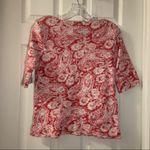 Ralph Lauren Lauren  Pink-Red/White Print Blouse M Photo 6