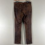 Free People  Brown Never Let You Go Faux Suede Ankle Leggings Photo 5