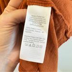 J Crew Slub Cotton V Neck Tank Burnt Orange Small Photo 2