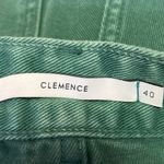 Clemence Women's Green High Waist Straight Wide Leg Denim Jeans Pants Size 10 Photo 3