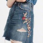 Abercrombie & Fitch Embroidered Denim Mini Skirt Photo 1