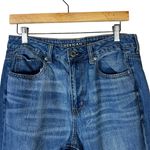 American Eagle  Hi Rise Tomgirl Jeans Womens 8 Medium Wash Rigid Distressed Photo 2