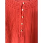 J. JILL Red Cotton Tunic Top Casual Everyday Size L‎ Size L Photo 2