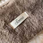 Soma  Soft Fuzzy Brown Bow Slippers Small (5/6) Photo 6