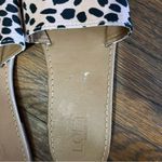 Loft  Leopard Slides Sandals Size 8 US Women's Faux Suede Leather Flat Photo 5