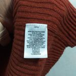 Leith  Ribbed Shawl Cocoon Sweater Burnt Orange Size Small Photo 6