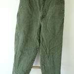 Gap Vintage Highwaisted Olive Green Jean Trousers, 100% Cotton Bareback Womens 9 Photo 0