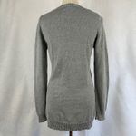 Sweater Project Sweater Project Panda Knit Sweater Dress Women's Large Gray Metallic Sparkle Photo 2