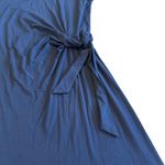 J. McLaughlin  Elora Side Tie Sheath Dress Stretch Navy Jersey Size Large Women's Photo 1