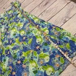 Jams World Vintage Floral Maxi Dress Tropical Hawaiian Size Large Photo 7