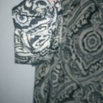 Blue Pepper M/L Long Sleeved Shift Lined Mini Dress Black Creme Paisley Pattern Size L Photo 1