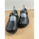 Simple Womens Black Leather Mary Jane Shoes Size 8 Photo 2