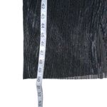 Saylor Alora One Shoulder Plisse Metallic Black Midi Dress SMALL Photo 8