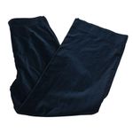 Frye Womens 27 Camber Wide Leg Crop Velvet Pant in Midnight Blue Photo 3