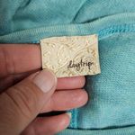 Daytrip  Turquiose Acid Wash Studded Cross Dolman Long Sleeve Top Size Small Photo 5