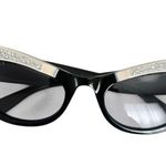 Gucci Cat Eye Crystal Sunglasses Black RARE Photo 1