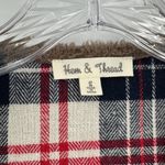 Hem & Thread  Faux Fur Plaid Open Front Boho Western Vest Photo 1