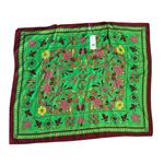 Tory Burch  Silk Scarf Caftan Top Green Splash Size Small Photo 7