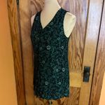 Vtg 90s bright floral tank top Green Size M Photo 8