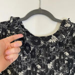 Free People NEW These Dreams Black Floral mini Long Sleeve Dress Size Small Photo 6