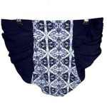 Adore Me High Rise Ruched Kaleidoscope Pattern Bathing Suit Bottoms Photo 4