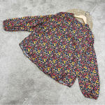 st. john's bay St John’s Bay Multi Floral Long Sleeve Button Down Shirt Cotton Blend Size 2X Photo 6