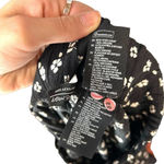 & Other Stories & Other Stories Pants High Waisted Fringe Pull-On Floral‎ Print Black Size US 2 Photo 11