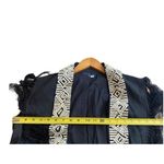 French Connection  Embroidered Tassel Vest Size 10 Black‎ and Cream Photo 7