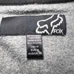 Fox Racing VTG Y2K  Gray Full Snap Hooded Jacket Embroidered Logo Womens M Moto Photo 6