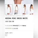 Princess Polly NWT Keesha Mini White Dress Size 0 Sold Out Online! Photo 4