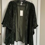 A New Day Forest Green Textured Short Sleeve Shrug Photo 0