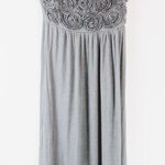 🔴 New York & Company Strapless Maxi Dress S | Rosette Bodice, Black, Flowy Fit Black Photo 3