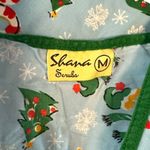 Shana Scrubs Christmas Scrub‎ Shirt Blue Size M Photo 5
