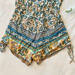 Boutique Adjustable Boho Paisley Romper Photo 10