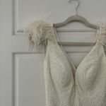 Portia and Scarlett Rhinestone Feather Dress White Size 2 Photo 9