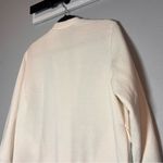 Blair  Button Front Sweatshirt Cardigan Jacket Cream Green Pink Embroidered M Photo 7