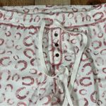 PJ Salvage Horseshoe Jogger Pants Medium Western Lightweight Lounge Pajamas White Photo 2