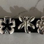 Y2K Super Cute Leather Cuff Bracelet Black Photo 6