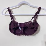 Aerie bralette, maroon burgundy size small floral lace Photo 1