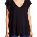 We The Free Black Oversized V-Neck Top Photo 0