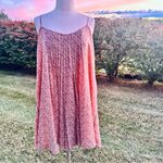 Victoria's Secret Victoria’s Secret Women’s Peach & Tan Pleated Sleeveless Trapeze Dress Photo 7
