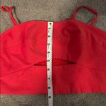 Farm Rio Anthropologie  Red Cutout Tank Top CROPPED Photo 5