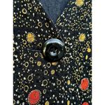 Laura Ashley Woman Dark Cottagecore Black Gold Red Knit Cardigan Size 1X Photo 3